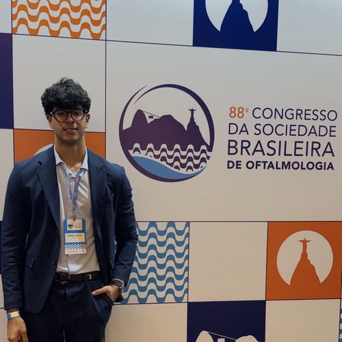 Gabriel Araújo no 88º Congresso da Sociedade Brasileira de Oftalmologia